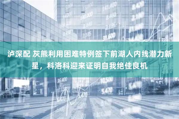 泸深配 灰熊利用困难特例签下前湖人内线潜力新星，科洛科迎来证明自我绝佳良机