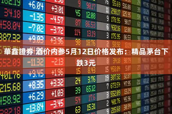 華鑫證券 酒价内参5月12日价格发布：精品茅台下跌3元